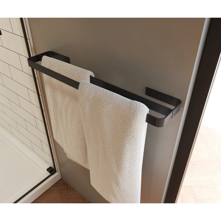 Towel Bar Odile Suite 24 Inch Double Matte Black Brass Wall Mount - Image 1