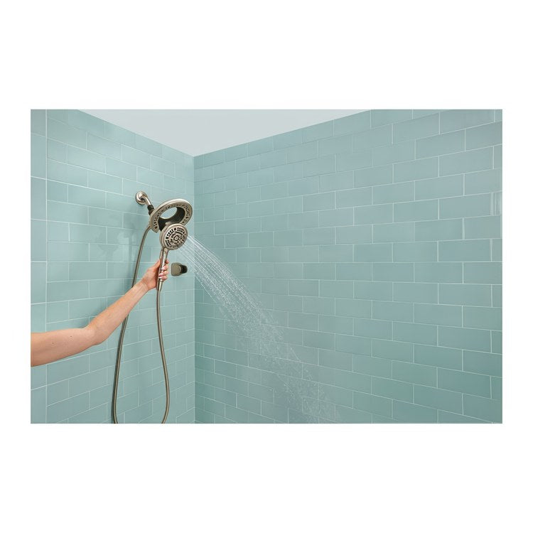 Handshower/Showerhead Combination Universal Satin Nickel In2ition 7 Setting Two in One - Image 3