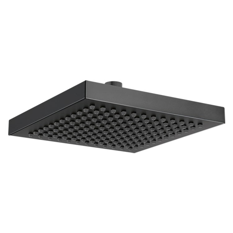 Showerhead Universal Showering Components 1 Functions Matte Black 8 Inch 2.5 Gallons per Minute Touch-Clean Square - Image 1