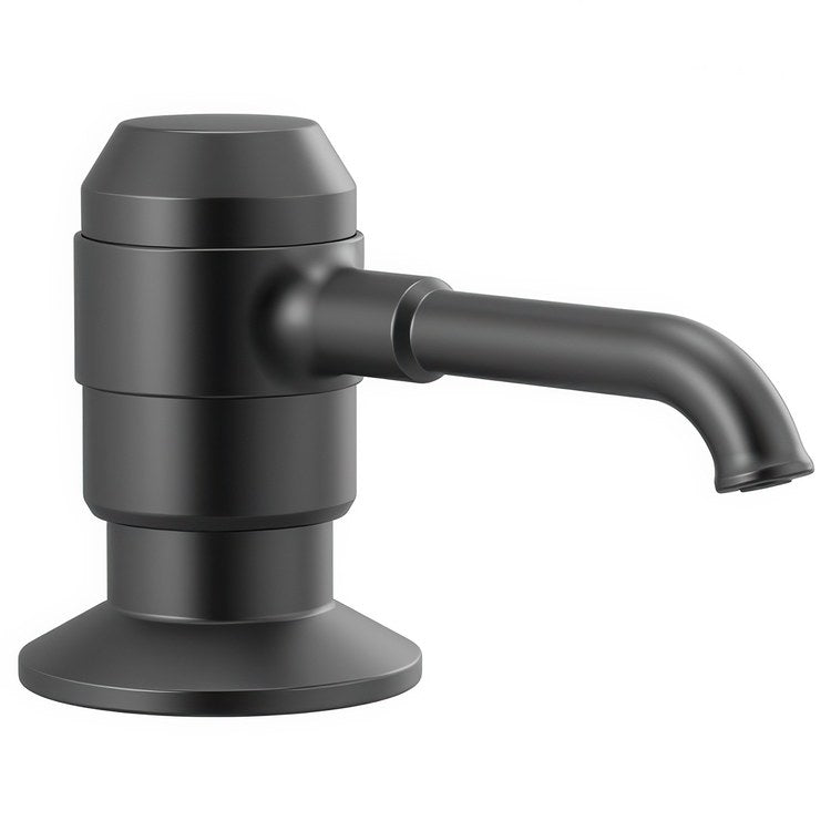 Soap Dispenser Broderick Matte Black Deck Pump 13 Ounce - Image 1