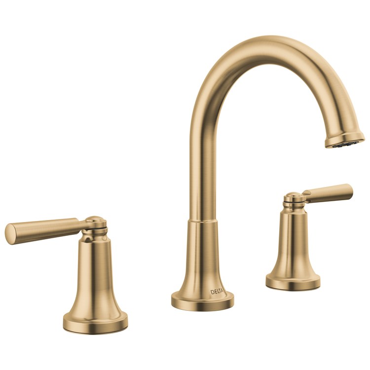 Lavatory Faucet Saylor Widespread 2 Lever ADA WaterSense Brilliance Champagne Bronze 1.2 Gallons per Minute 5-3/16 Inch - Image 1