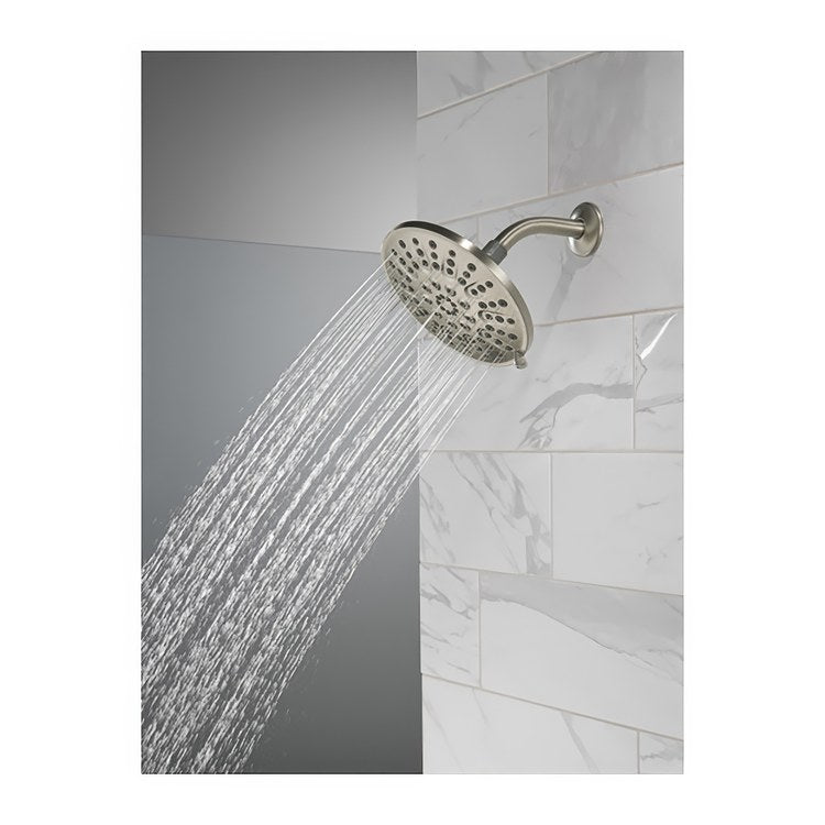 Showerhead Universal 4 Functions Brushed Nickel 7-15/16 Inch 1.75 Gallons per Minute - Image 2