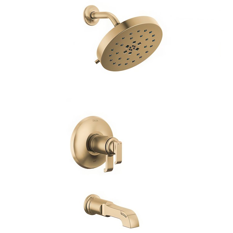 Tub and Shower Trim Tetra 17T Series Tempassure 2 Lever Lumicoat Champagne Bronze WaterSense ADA 1.75 Gallons per Minute - Image 1