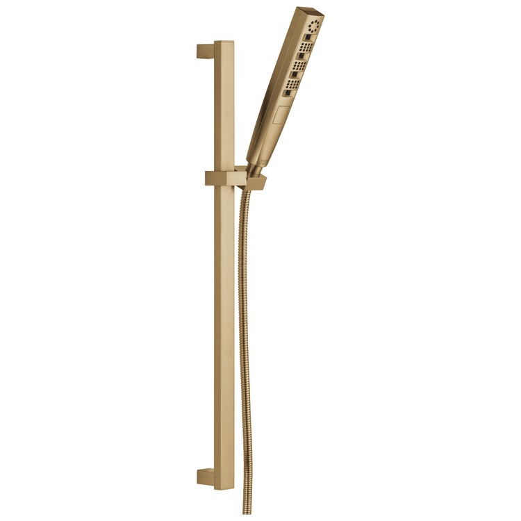 Handshower Universal Showering Push Button Wand Lumicoat Champagne Bronze WaterSense 1.75 Gallons per Minute - Image 1