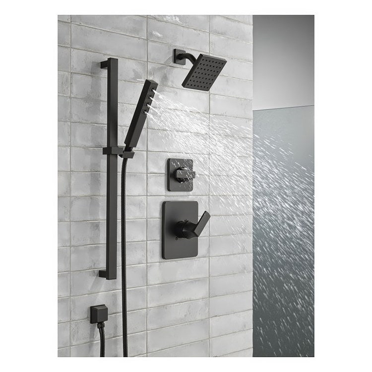 Diverter Trim Velum 2 Port 3 Functions Matte Black 1 Lever ADA - Image 2