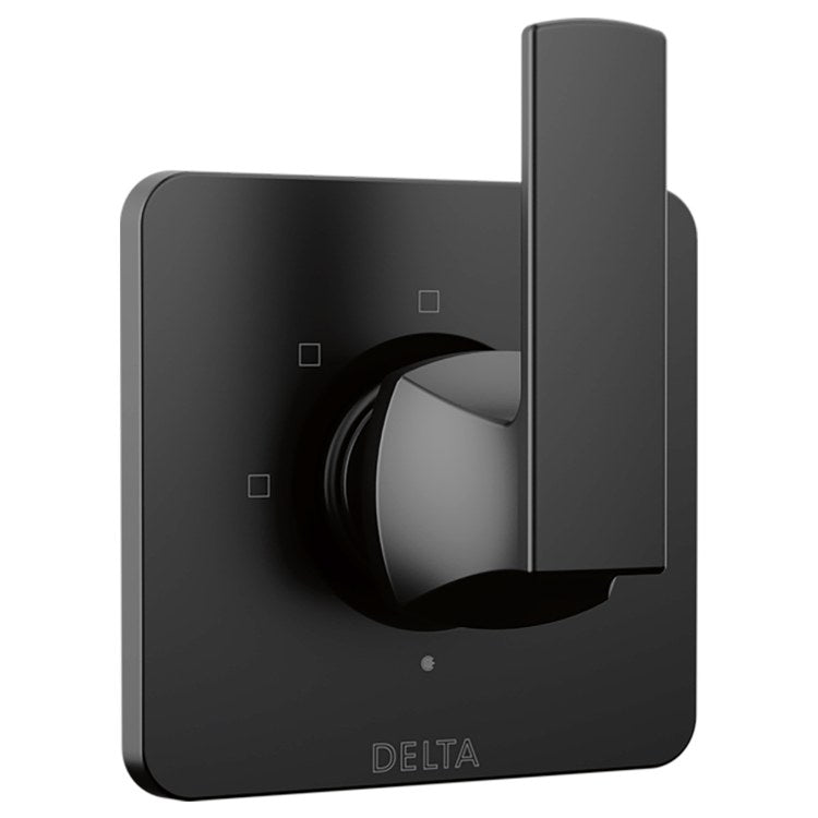 Diverter Trim Velum 2 Port 3 Functions Matte Black 1 Lever ADA - Image 1