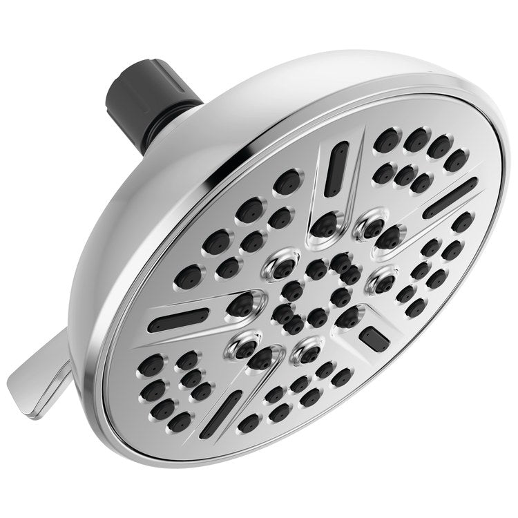 Showerhead Universal 8 Functions Chrome 6 Inch 2.5 Gallons per Minute Touch-Clean - Image 1