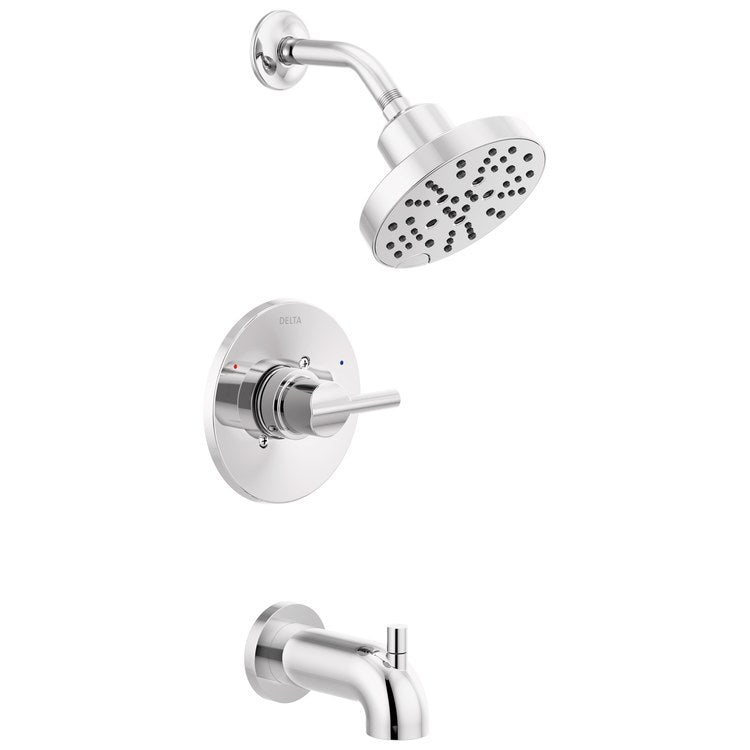 Tub and Shower Trim Monitor Nicoli 14 Series H2Okinetic 1 Lever Chrome WaterSense ADA 1.75 Gallons per Minute - Image 1