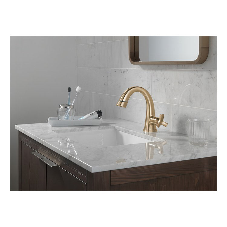 Lavatory Faucet Stryke 1 Helo ADA WaterSense/CALGreen Lumicoat Champagne Bronze 1.2 Gallons per Minute Arc 1 Hole - Image 2