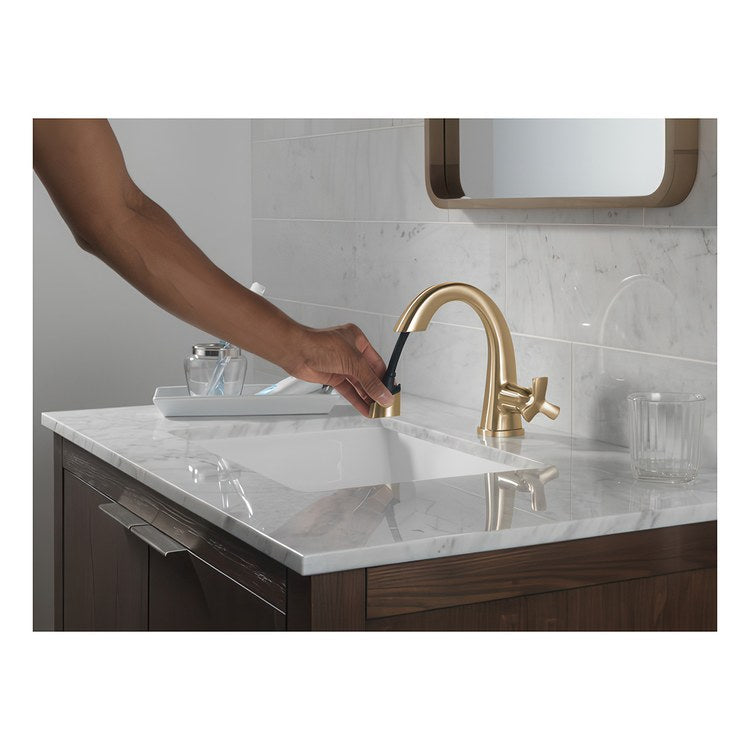 Lavatory Faucet Stryke 1 Helo ADA WaterSense/CALGreen Lumicoat Champagne Bronze 1.2 Gallons per Minute Arc 1 Hole - Image 3