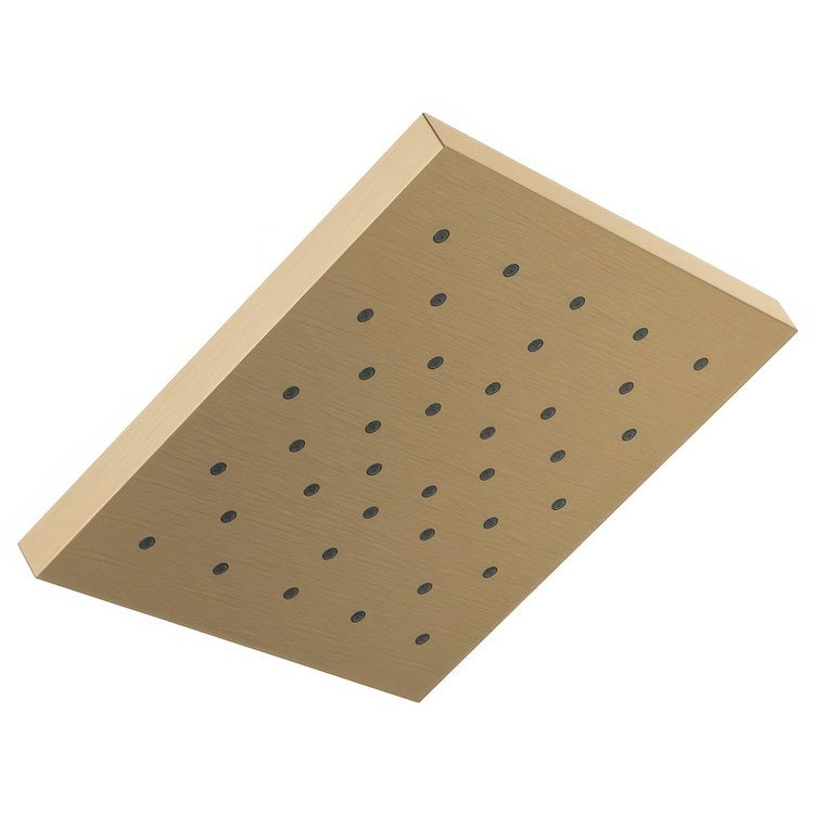 Showerhead Universal Showering Components 1 Functions Lumicoat Champagne Bronze 12 Inch 2.5 Gallons per Minute Square - Image 1