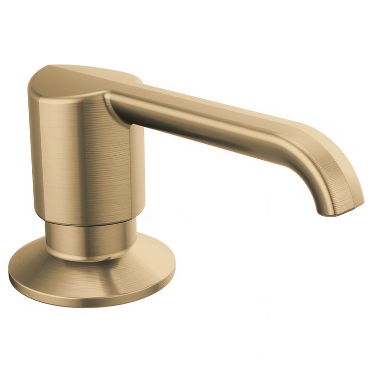 Soap Dispenser Emmeline Lumicoat Champagne Bronze Deck Metal Pump 13 Ounce - Image 1