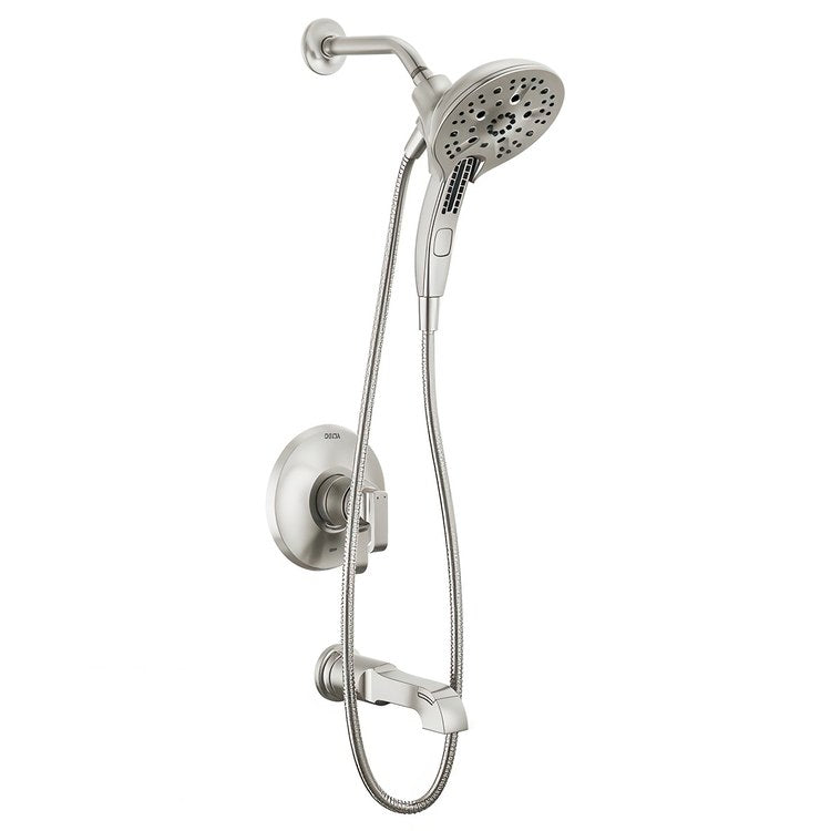 Tub and Shower Trim Monitor Tetra 17 Series 2 Lever Lumicoat Stainless WaterSense ADA 1.75 Gallons per Minute - Image 1