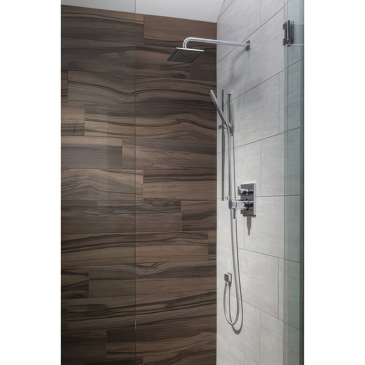 Showerhead Universal Showering Components 1 Functions Touch-Clean Raincan Overhead Lumicoat Champagne Bronze 8-5/8 Inch 2.5 Gallons per Minute Square - Image 2