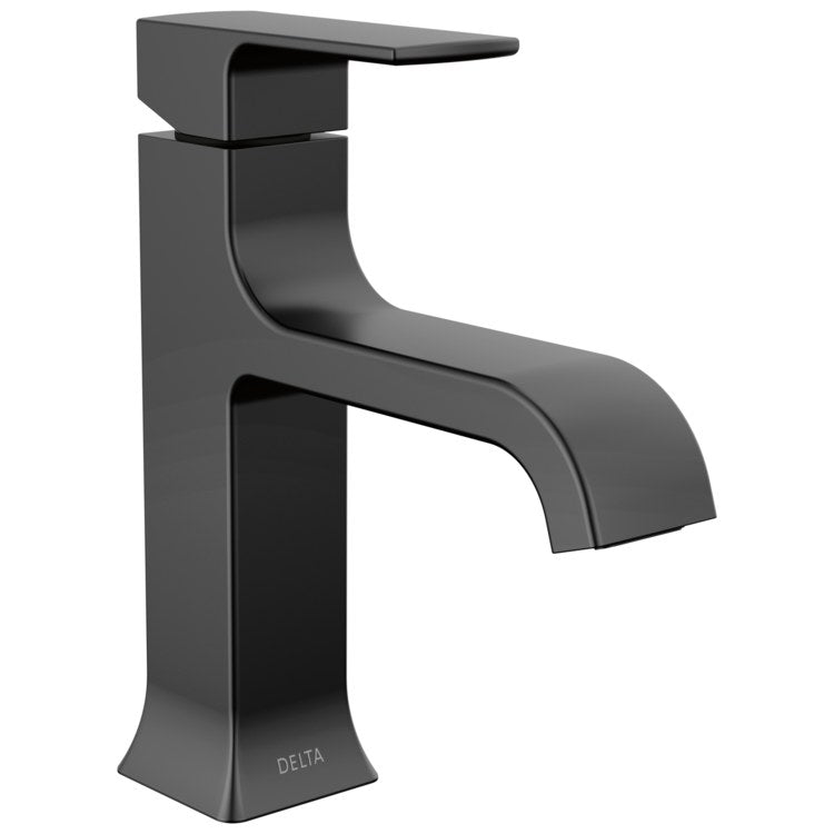 Lavatory Faucet Velum 1 Lever ADA WaterSense Matte Black 1.2 Gallons per Minute Deck Metal Pop-Up 1/3 Hole Diamond Seal - Image 1