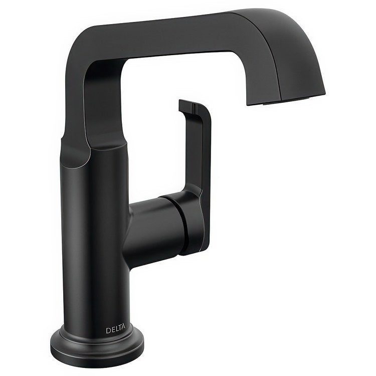 Lavatory Faucet Tetra Mid-Height 1 Lever ADA WaterSense Matte Black 1.2 Gallons per Minute - Image 1