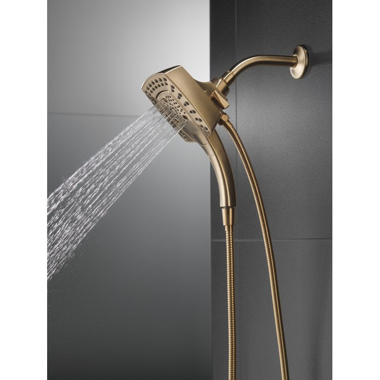 Handshower Combination Universal Showering H2Okinetic In2ition 2-In-1 5 Functions Lumicoat Champagne Bronze 5-3/4 Inch 2.5 Gallons per Minute - Image 3