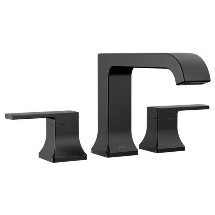 Roman Tub Trim Velum 2 Lever Matte Black ADA 10 To 16 Inch Spread 3 Hole for Rough-In R2707 - Image 1
