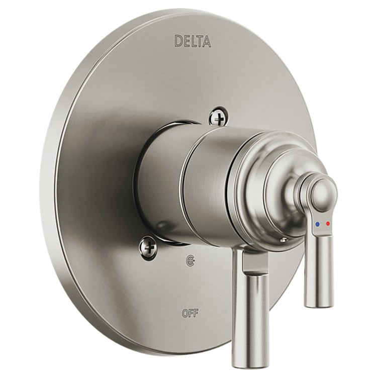Pressure Balance Valve Trim Monitor Saylor 17 Series with Integrated Volume Control 2 Lever Brilliance Stainless WaterSense ADA - Image 1