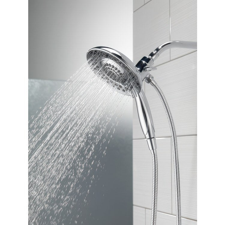 Handshower/Showerhead Combination Universal Lumicoat Chrome In2ition 5 Setting Two in One - Image 2