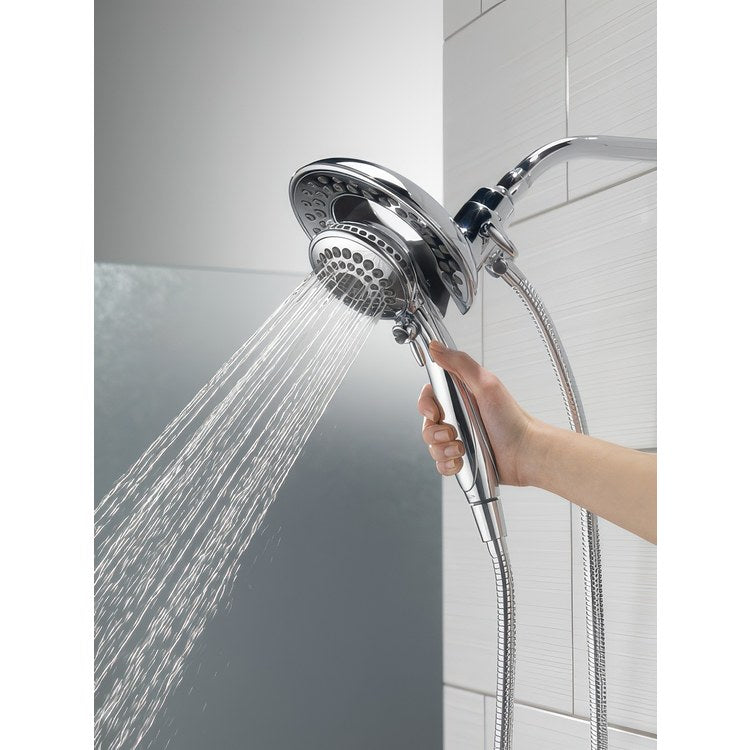 Handshower/Showerhead Combination Universal Lumicoat Chrome In2ition 5 Setting Two in One - Image 3