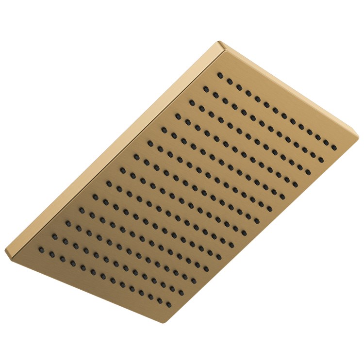 Showerhead 1 Functions Lumicoat Champagne Bronze 11-3/4 Inch 2.5 Gallons per Minute Raincan Square for Ceiling Mount or Extended Wall Mount Shower Arm Applications - Image 1