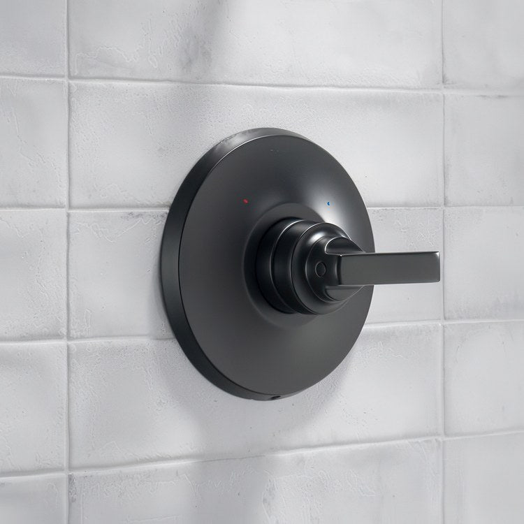 Pressure Balance Valve Trim Monitor Tetra 14 Series 1 Lever Matte Black WaterSense ADA - Image 2