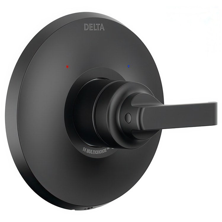 Pressure Balance Valve Trim Monitor Tetra 14 Series 1 Lever Matte Black WaterSense ADA - Image 1
