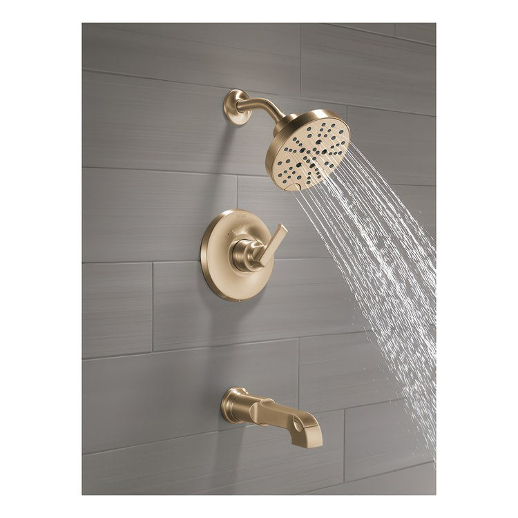 Tub and Shower Trim Monitor Tetra 14 Series 1 Lever Lumicoat Champagne Bronze WaterSense ADA 1.75 Gallons per Minute - Image 2