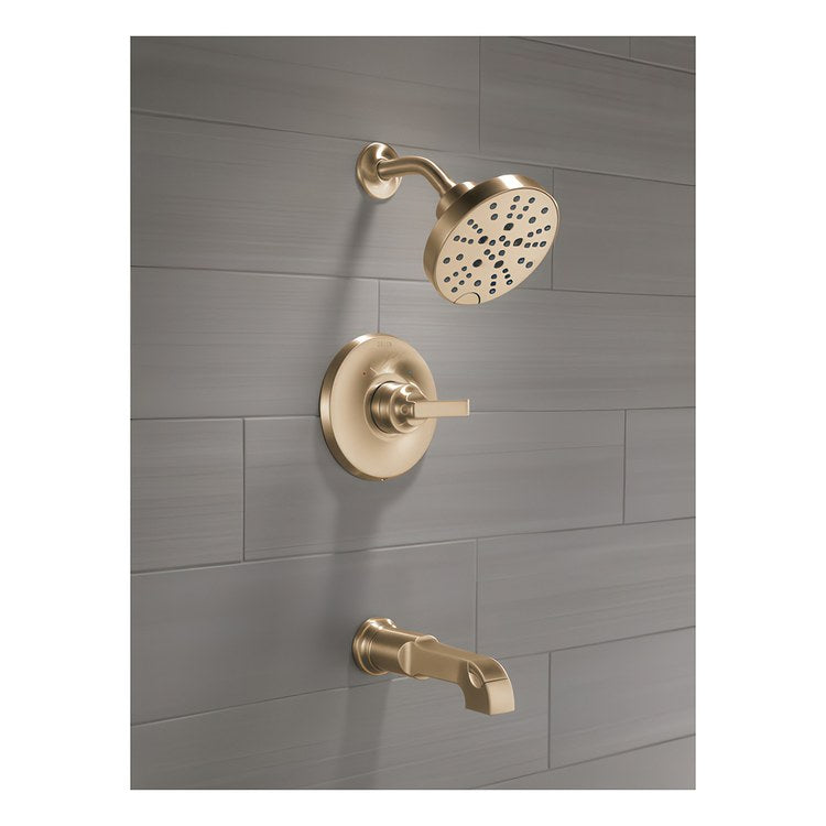 Tub and Shower Trim Monitor Tetra 14 Series 1 Lever Lumicoat Champagne Bronze WaterSense ADA 1.75 Gallons per Minute - Image 3