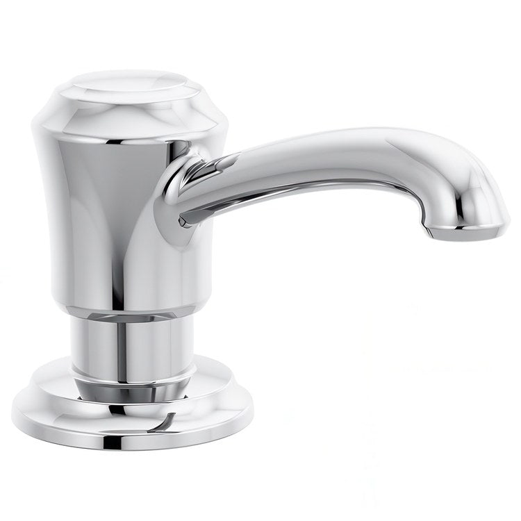 Soap Dispenser Cassidy Lumicoat Chrome Deck Mount Metal Pump 13 Ounce 3-5/8 Inch - Image 1