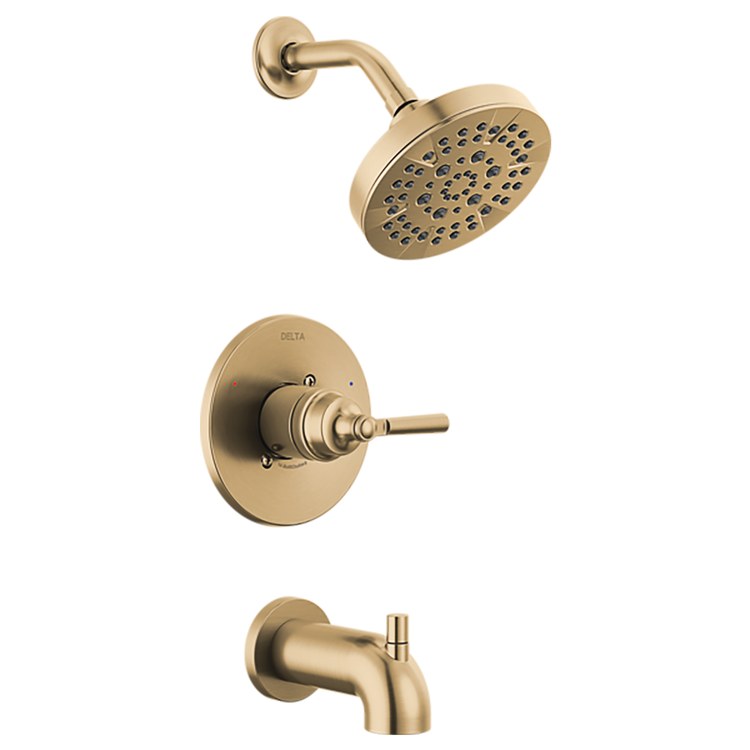 Tub and Shower Trim Monitor Saylor 14 Series 1 Lever Brilliance Champagne Bronze WaterSense ADA 1.75 Gallons per Minute - Image 1
