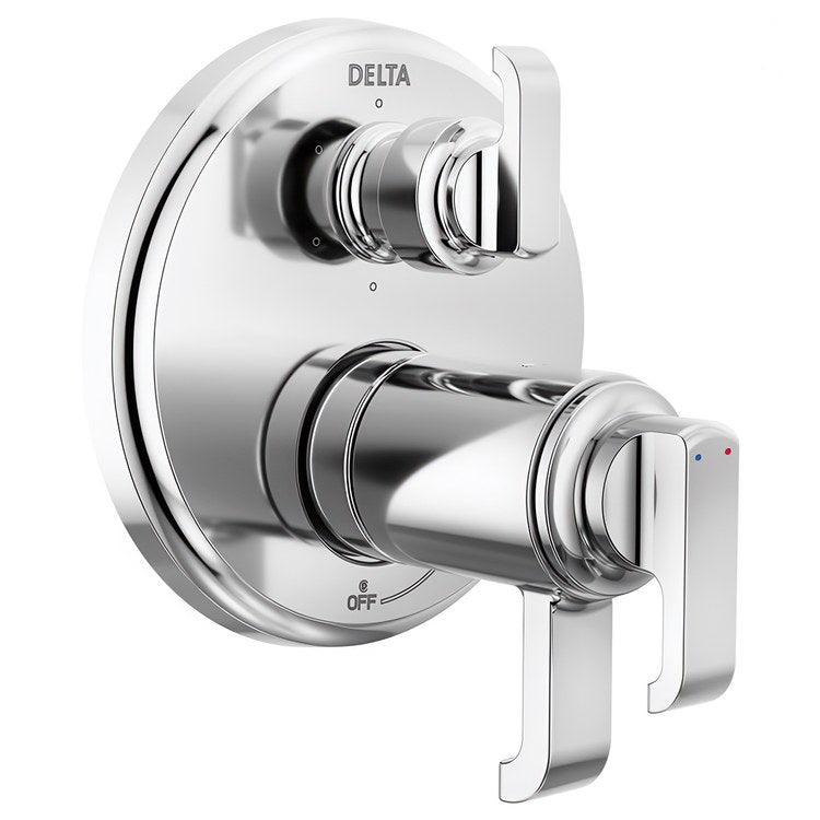Diverter Trim Tetra 17T Series Tempassure Thermostatic Integrated 6 Functions Lumicoat Chrome 3 Lever ADA for Rough-In Valve R22000 Not Included