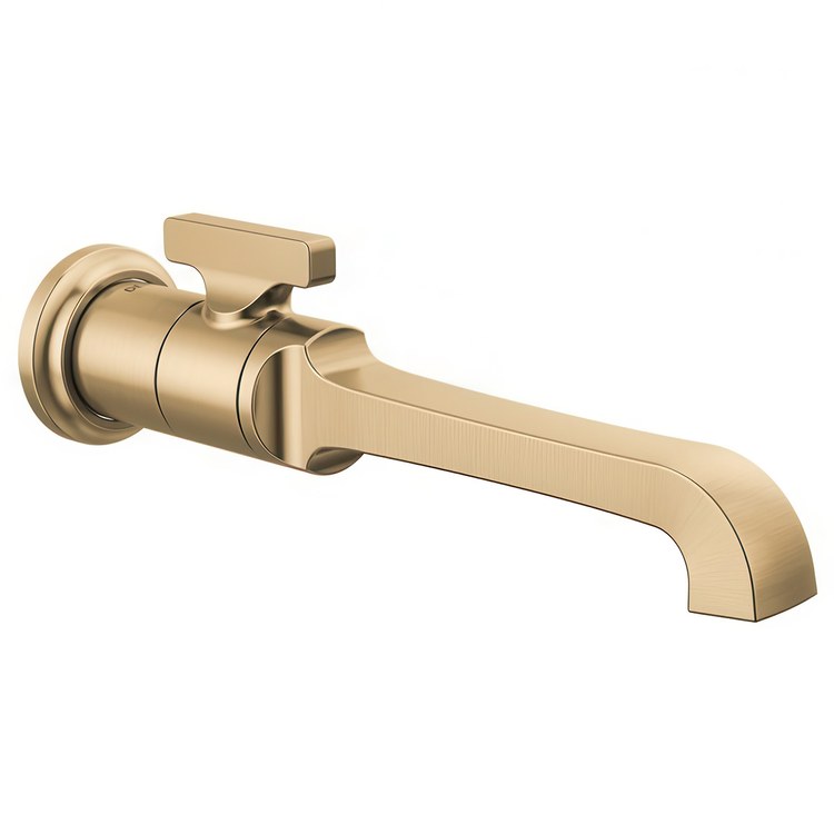 Lavatory Faucet Tetra Wall Mount ADA WaterSense Lumicoat Champagne Bronze 1.2 Gallons per Minute - Image 1