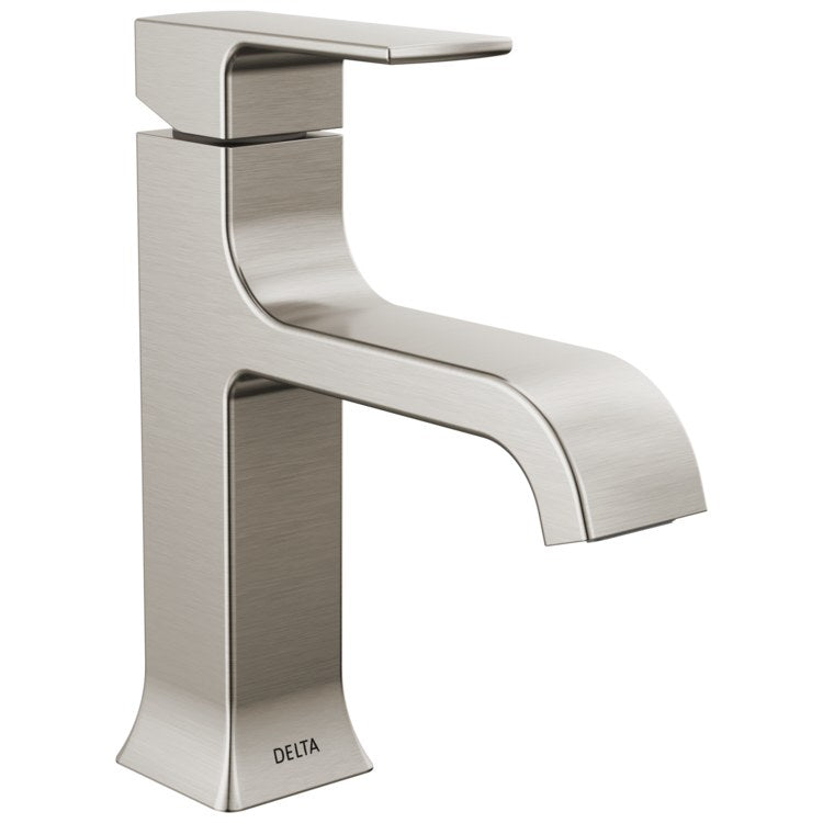 Lavatory Faucet Velum 1 Lever ADA WaterSense Brilliance Stainless 1.2 Gallons per Minute Deck Metal Pop-Up 1/3 Hole Diamond Seal - Image 1