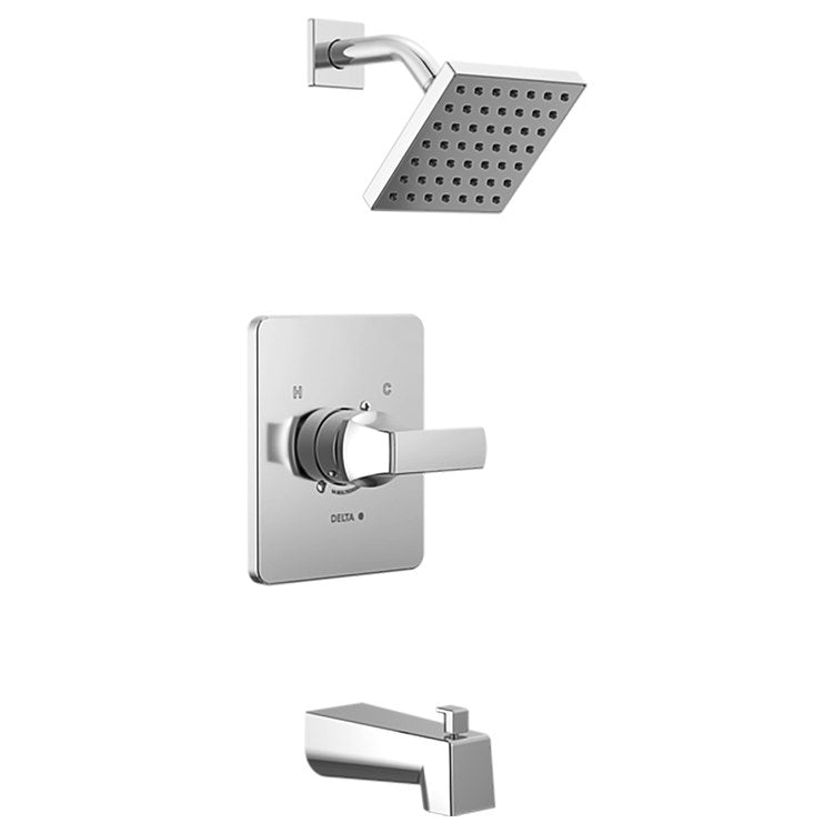 Tub and Shower Trim Monitor Velum 14 Series Less Handle Chrome WaterSense ADA 1.75 Gallons per Minute - Image 1