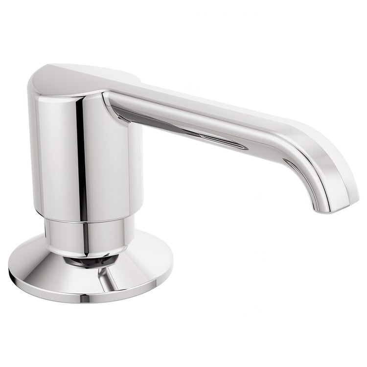 Soap Dispenser Emmeline Lumicoat Chrome Deck Metal Pump 13 Ounce - Image 1