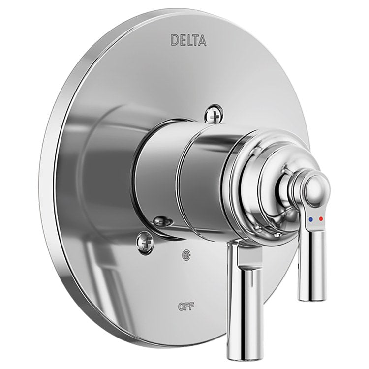 Pressure Balance Valve Trim Monitor Saylor 17 Series with Integrated Volume Control 2 Lever Chrome WaterSense ADA - Image 1