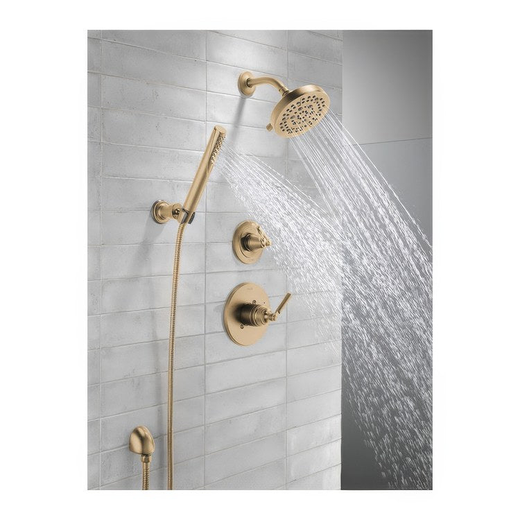 Diverter Trim Saylor 2 Port 3 Functions Brilliance Champagne Bronze 1 Lever ADA - Image 2