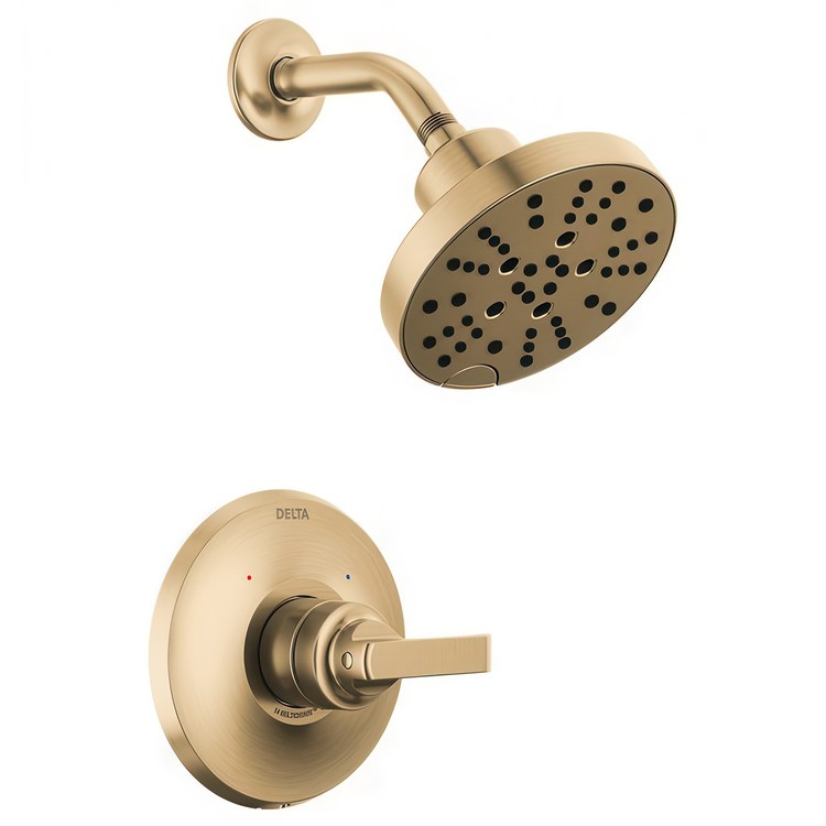 Shower Trim Tetra 14 Series Monitor 1 Lever Lumicoat Champagne Bronze WaterSense ADA 1.75 Gallons per Minute - Image 1