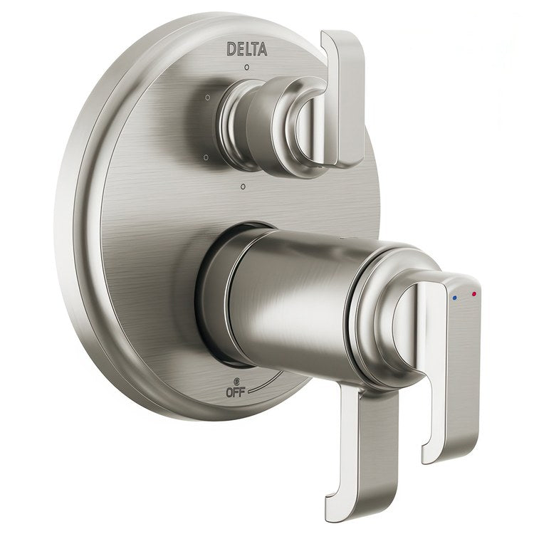 Diverter Trim Tetra 17T Series Tempassure Thermostatic Integrated 6 Functions Lumicoat Stainless 3 Lever ADA for Rough-In Valve R22000 Not Included