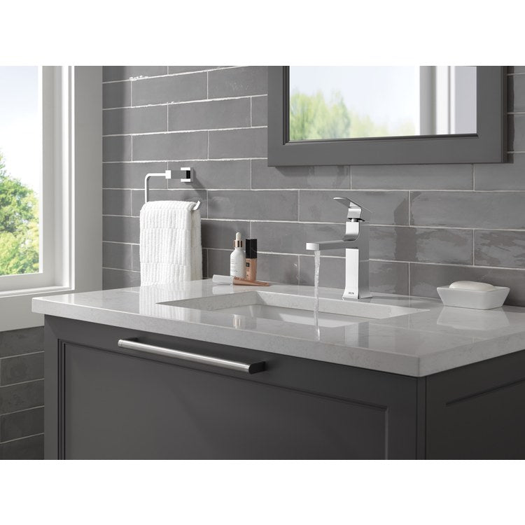 Lavatory Faucet Velum 1 Lever ADA WaterSense Chrome 1.2 Gallons per Minute 4-7/16 Inch - Image 3