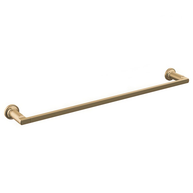 Towel Bar Tetra 24 Inch Brilliance Champagne Bronze Brass 3-1/2 Inch Wall Mount - Image 1
