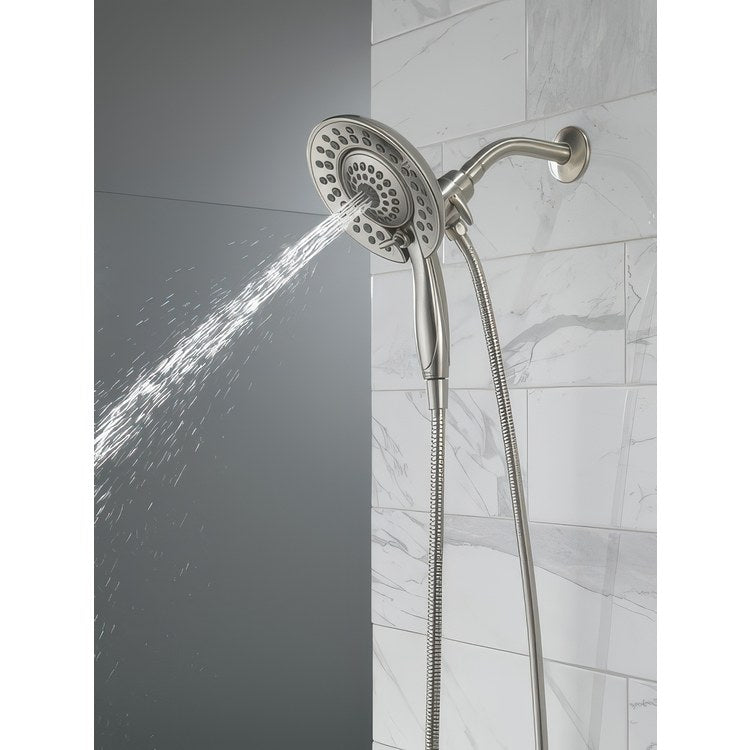 Handshower/Showerhead Combination Universal Lumicoat Stainless In2ition 5 Setting Two in One - Image 3