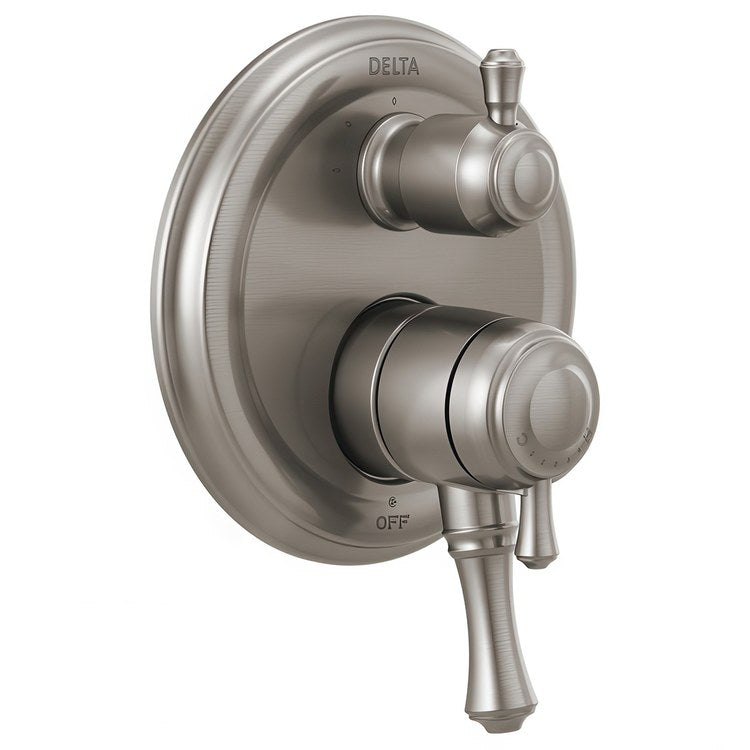 Roman Tub Trim Less Diverter Less Handle Lumicoat Stainless WaterSense ADA 8 to 16 Inch Spread 3 Hole 18 Gallons per Minute - Image 1