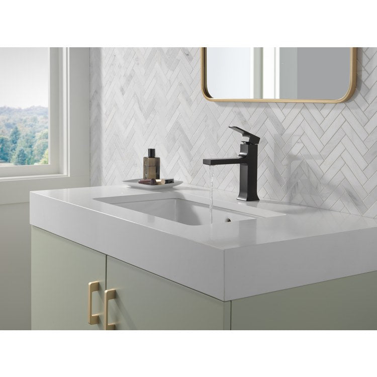 Lavatory Faucet Velum 1 Lever ADA WaterSense Matte Black 1.2 Gallons per Minute 4-7/16 Inch - Image 3