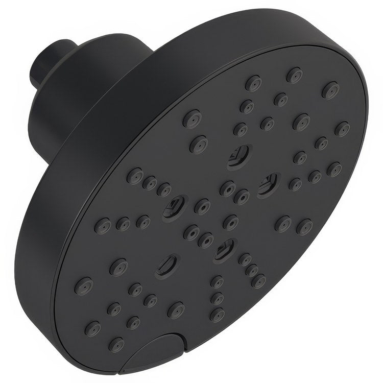 Showerhead Universal 5 Functions H2Okinetic Matte Black 6 Inch 1.75 Gallons per Minute - Image 1