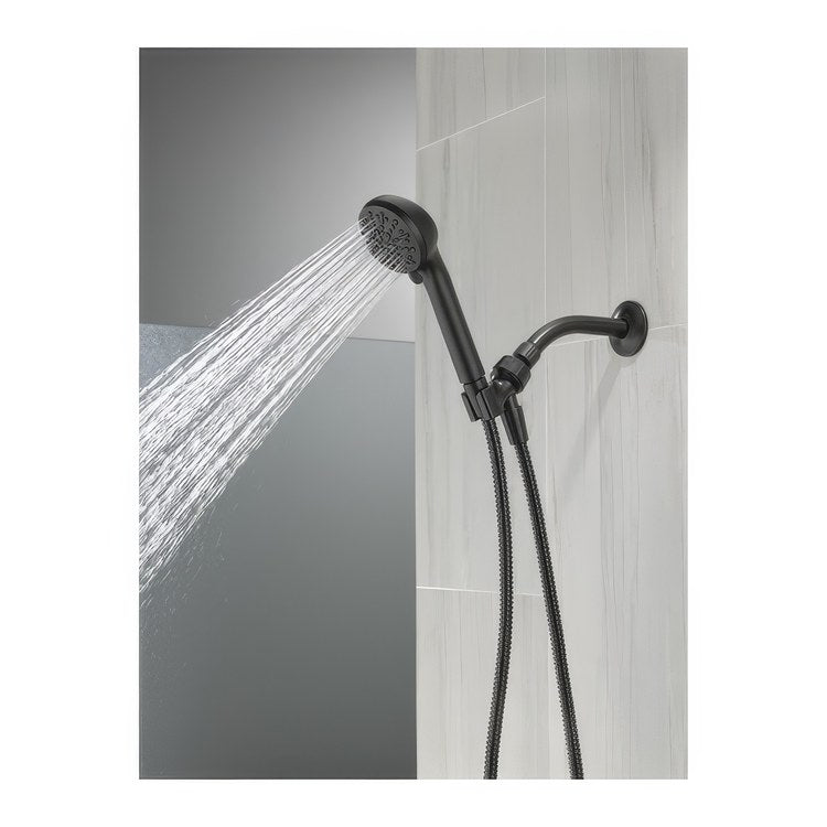 Handshower Universal Showering Matte Black WaterSense 1.75 Gallons per Minute 3-5/16 Inch - Image 2
