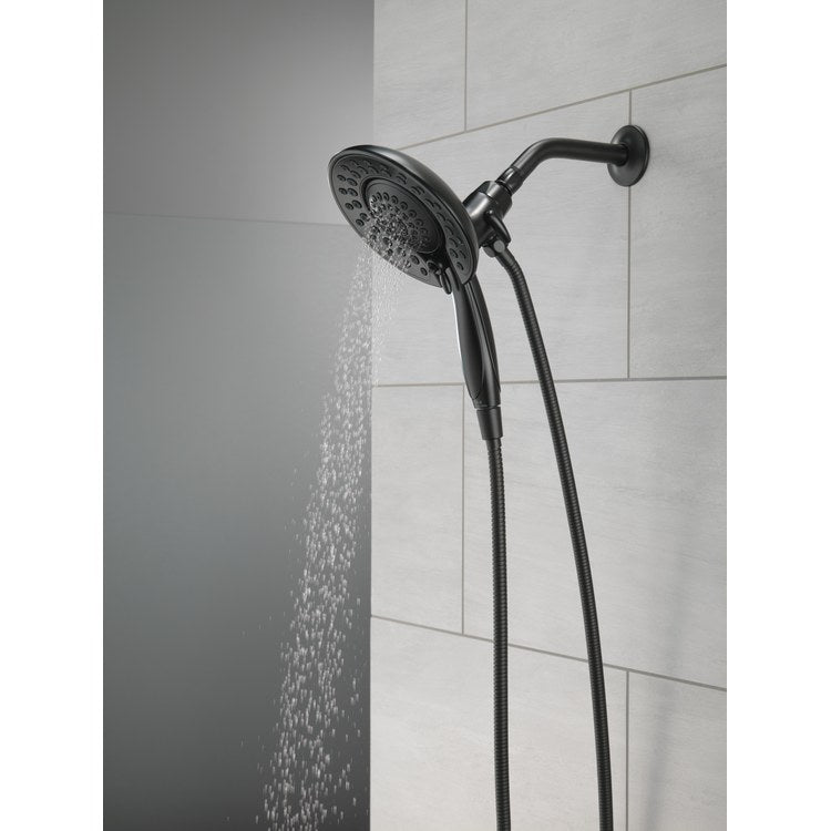 Handshower Combination Universal Showering In2ition 2-In-1 5 Functions Matte Black 6-13/16 Inch 2.5 Gallons per Minute - Image 3