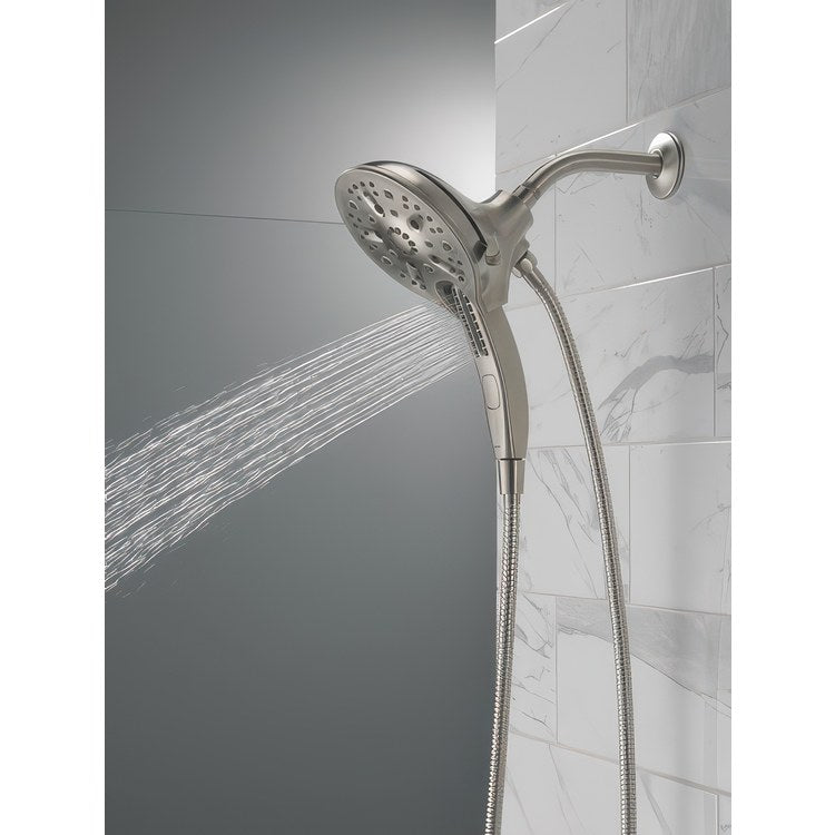 Handshower/Showerhead Combination Universal Lumicoat Stainless In2ition 5 Setting Two in One H2OKinetic - Image 2